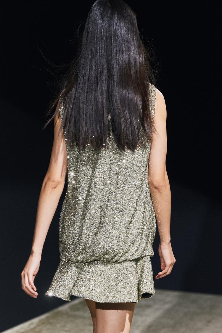 ROBE À SEQUINS SANS TURBAN COLLECTION ZW