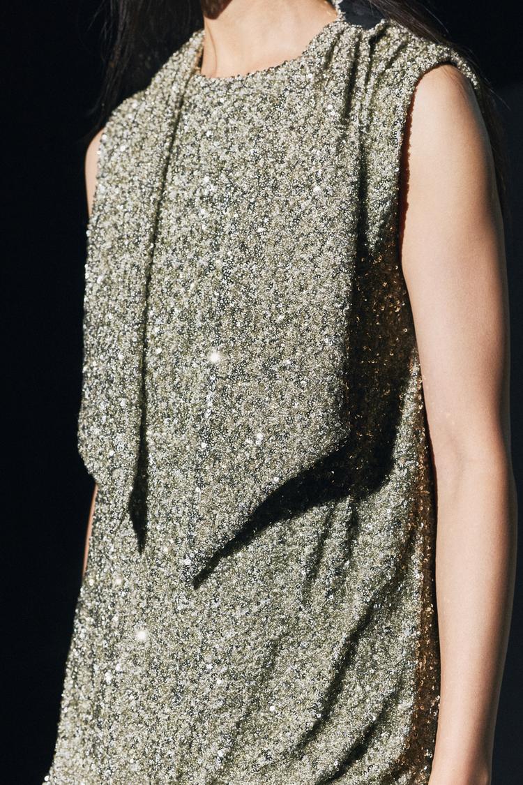 ROBE À SEQUINS SANS TURBAN COLLECTION ZW