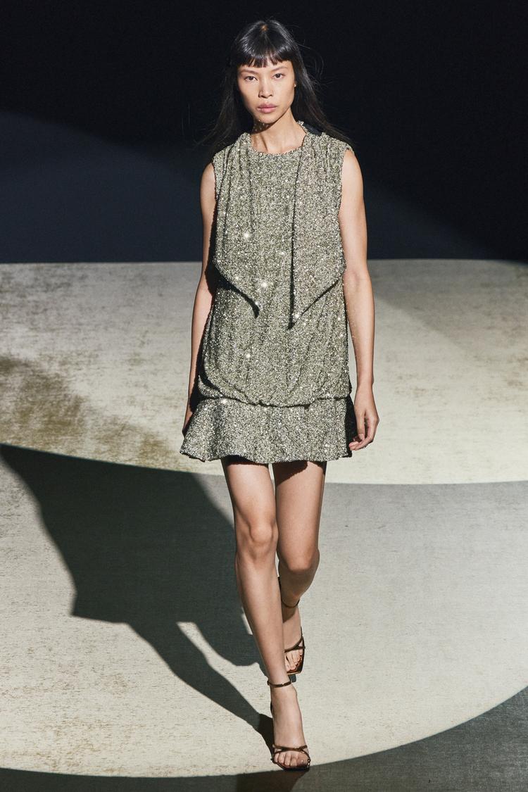ROBE À SEQUINS SANS TURBAN COLLECTION ZW