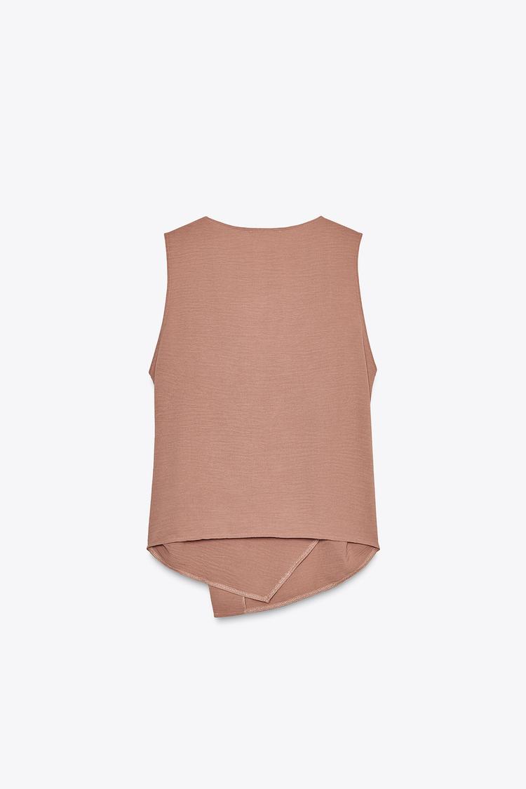TOP GILET FLUIDE CROISÉ