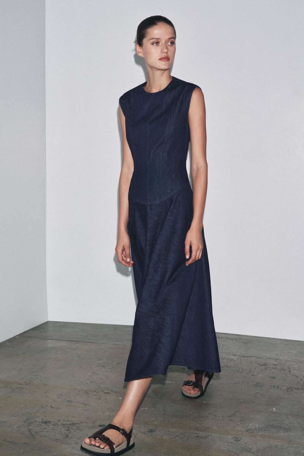 ROBE MIDI EN DENIM ZW COLLECTION