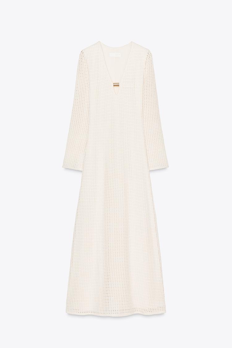 ROBE MI-LONGUE EN CROCHET