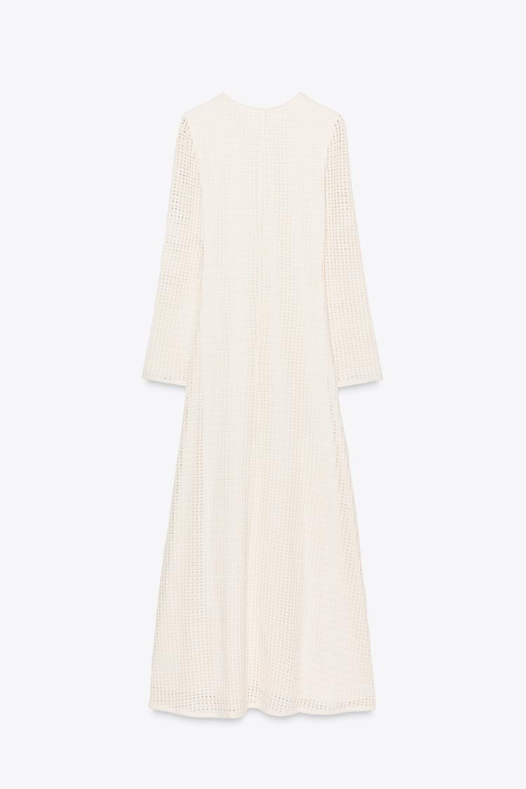 ROBE MI-LONGUE EN CROCHET