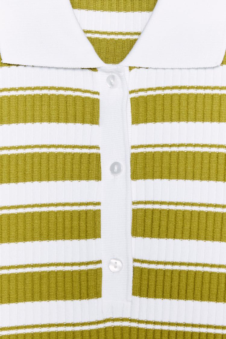 POLO CÔTELÉ À RAYURES