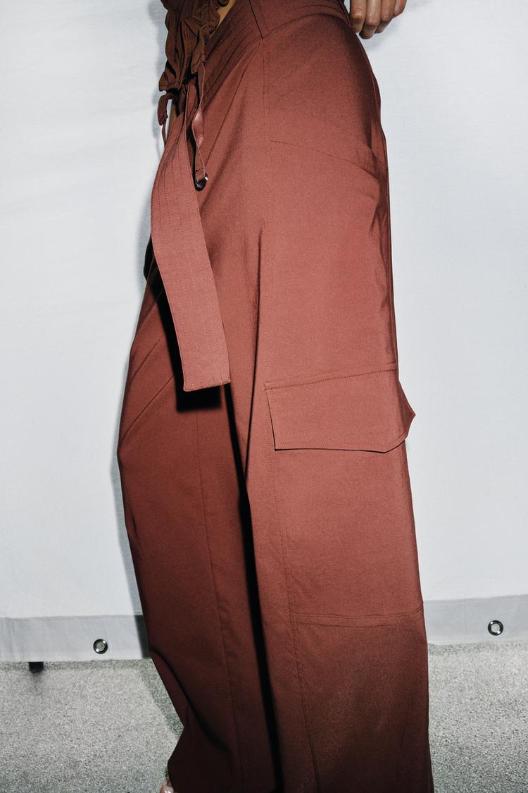 PANTALON CARGO DÉCONTRACTÉ AVEC CEINTURE