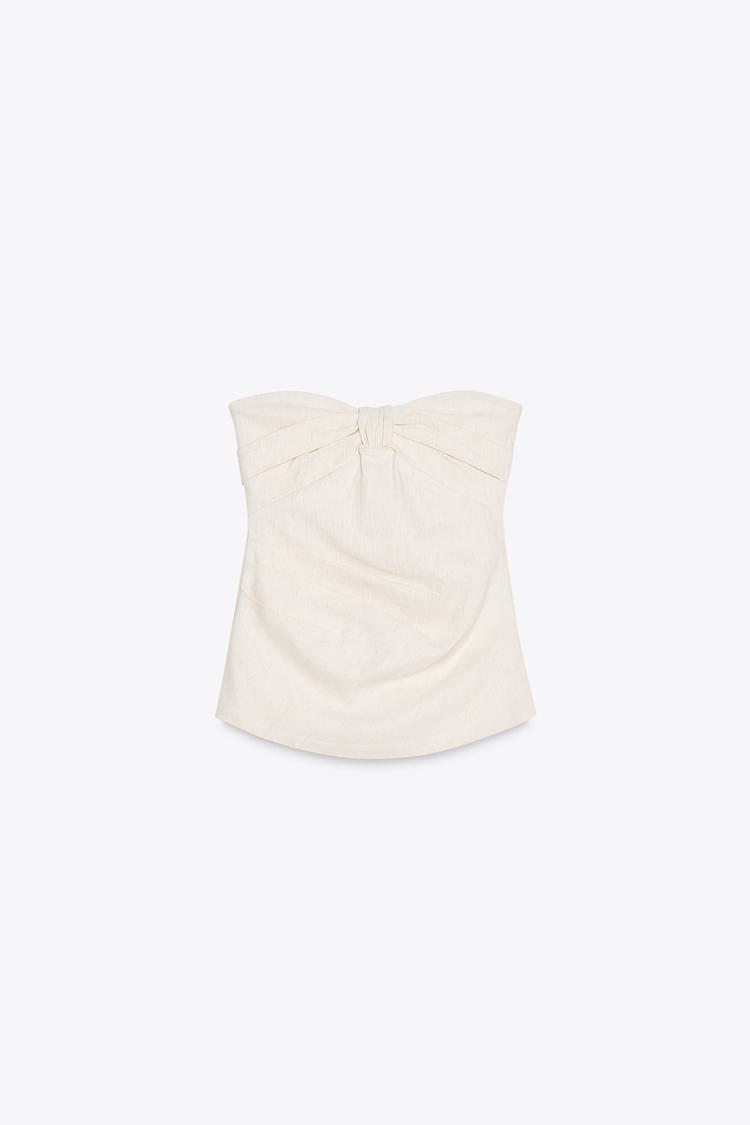 TOP BUSTIER DÉCOLLETÉ EN CŒUR