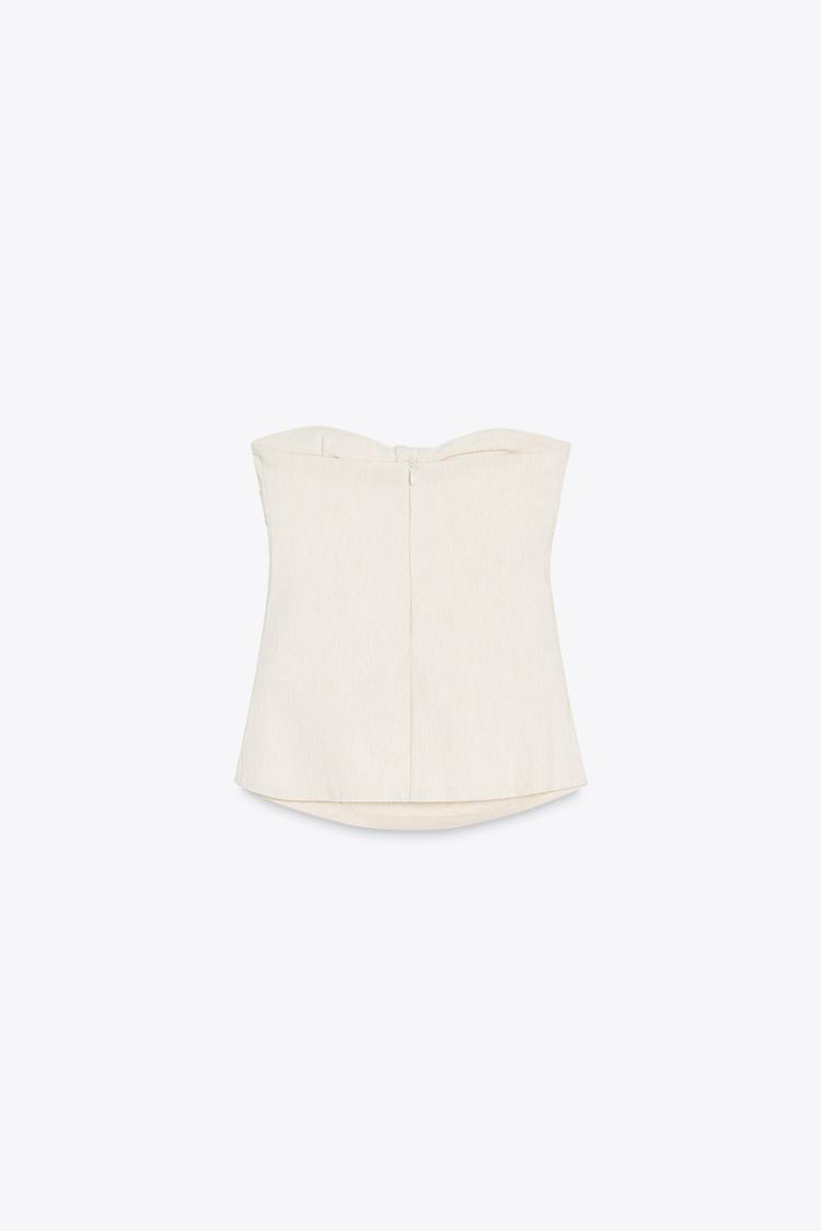 TOP BUSTIER DÉCOLLETÉ EN CŒUR