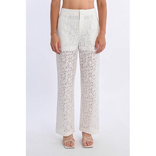 ENSEMBLE BLAZER | PANTALON EN DENTELLE AVEC ÉPAULETTES
