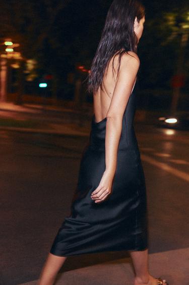 TOP HALTER SATINÉ