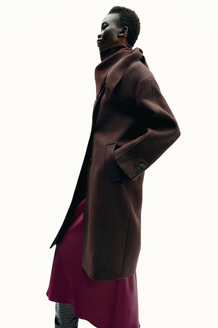 OVERSIZED COAT WITH WOOL
