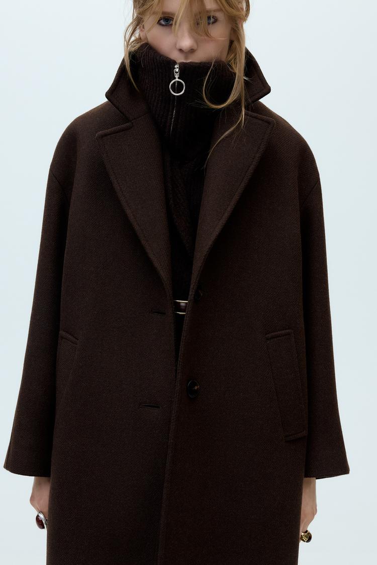 OVERSIZED COAT WITH WOOL