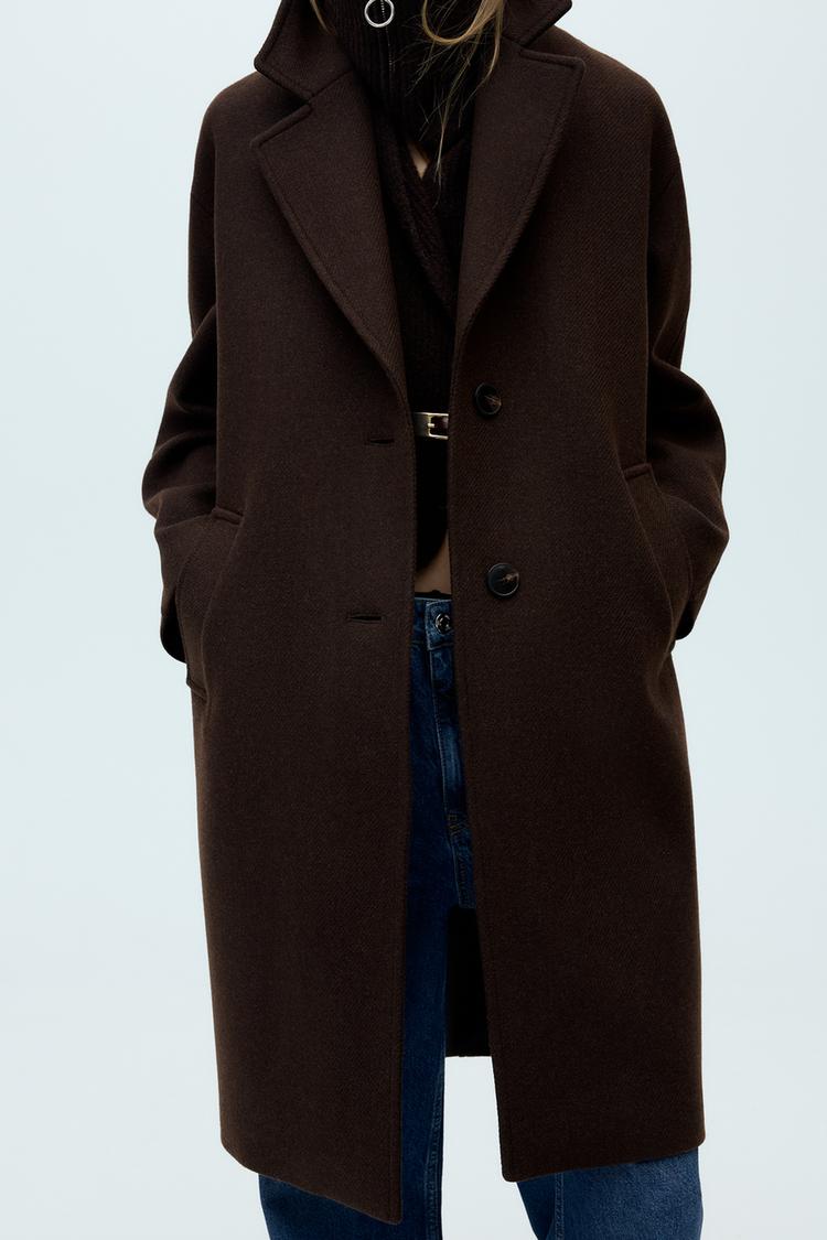OVERSIZED COAT WITH WOOL