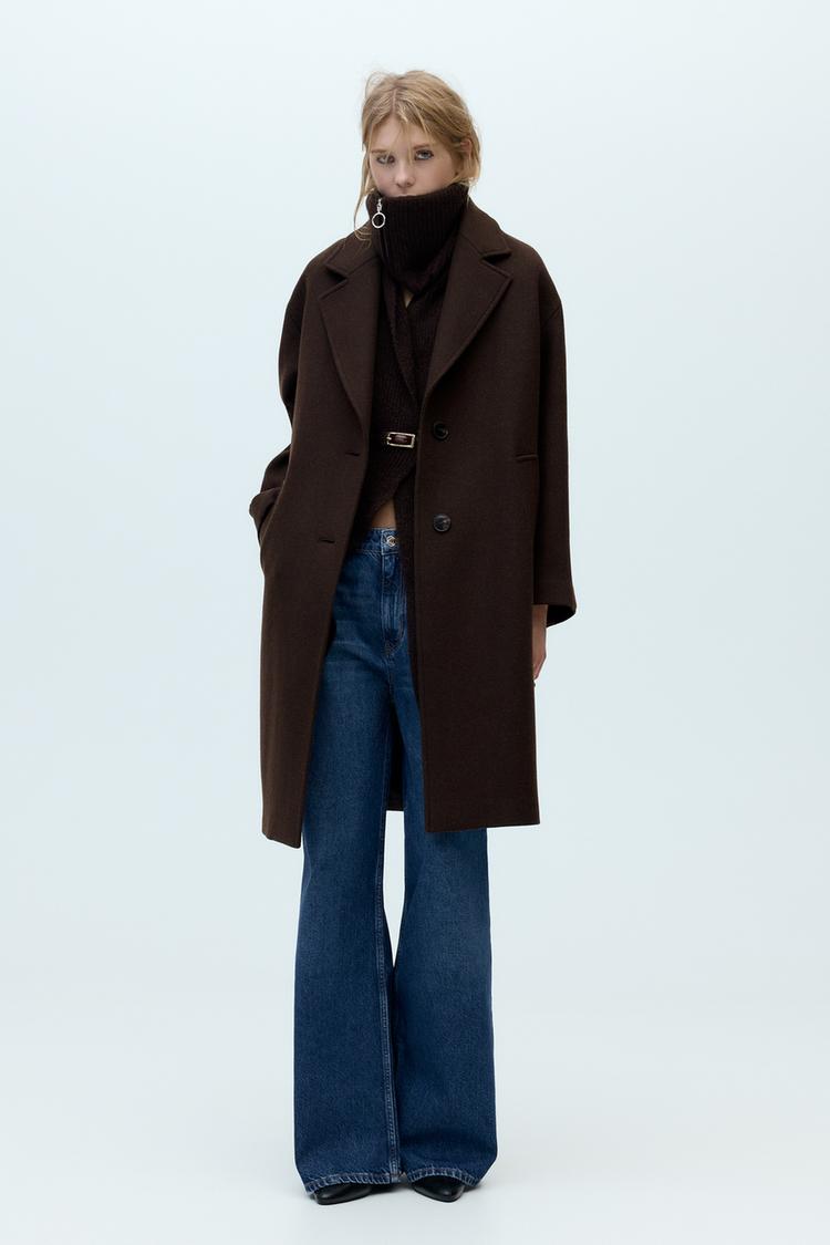 OVERSIZED COAT WITH WOOL