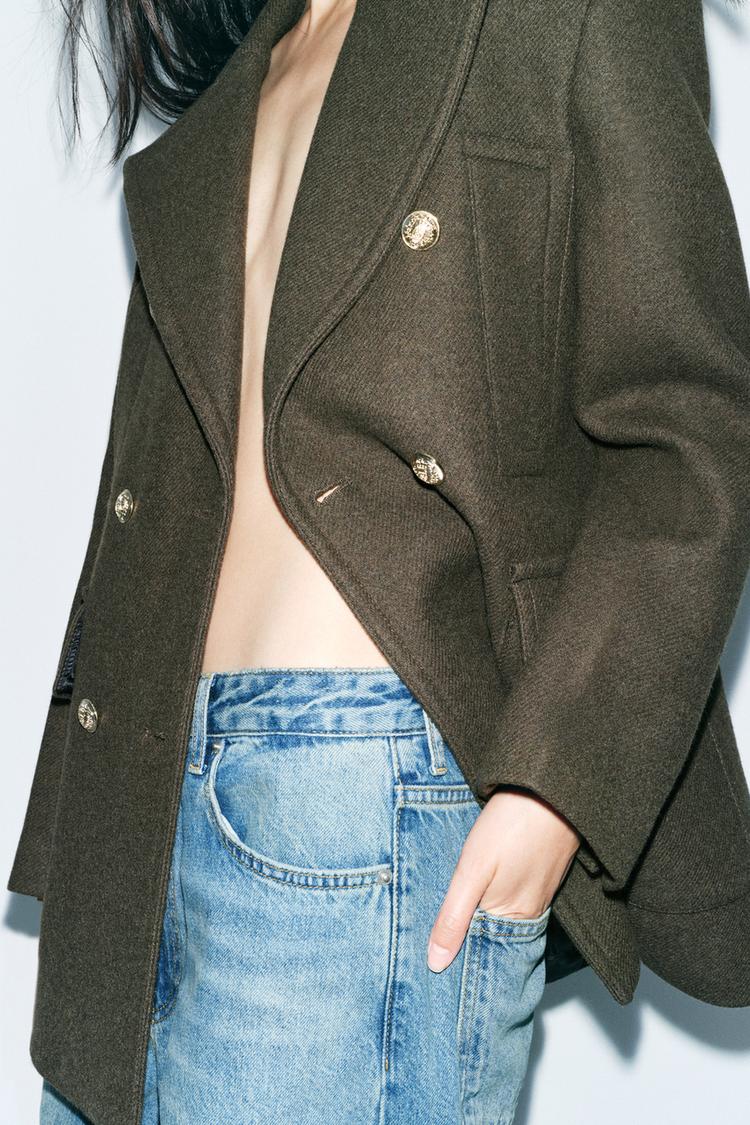 MANTEAU EN MÉLANGE DE LAINE ZW COLLECTION