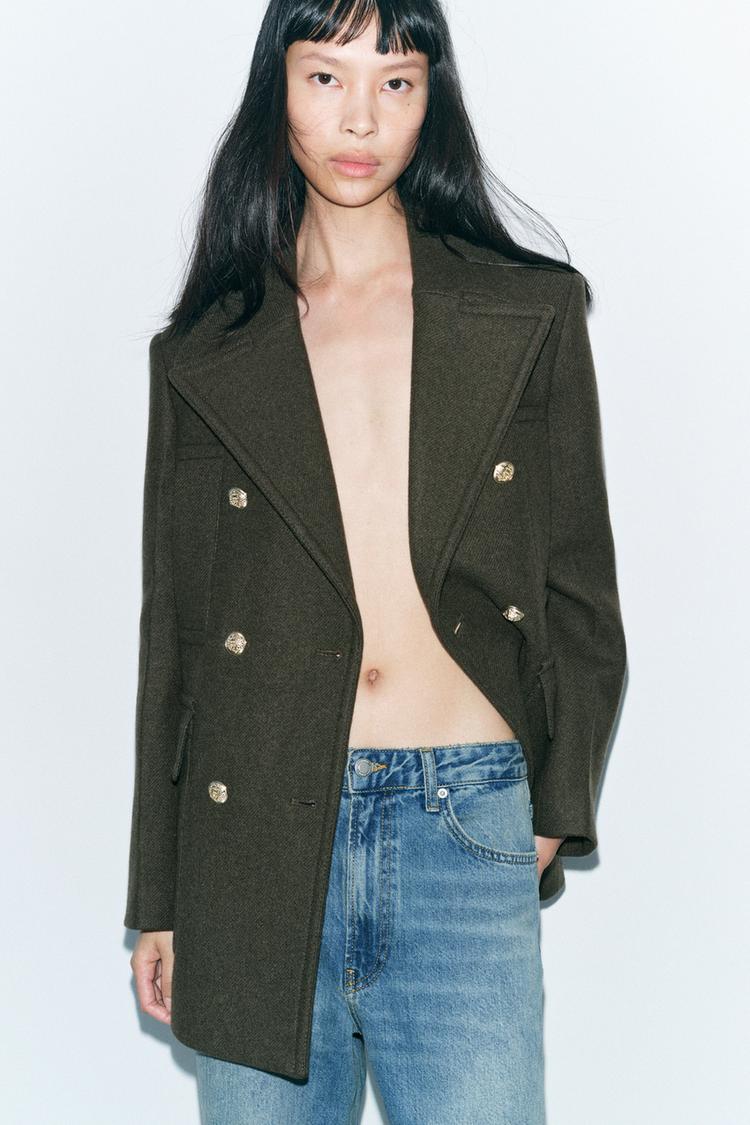 MANTEAU EN MÉLANGE DE LAINE ZW COLLECTION