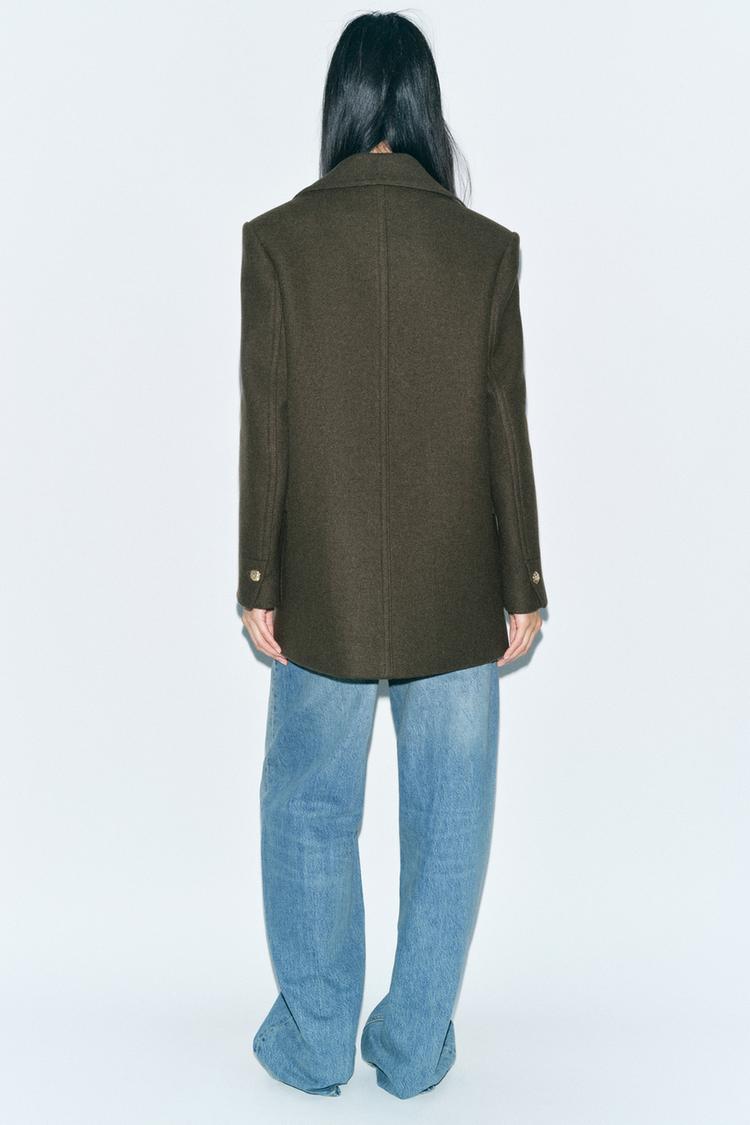 MANTEAU EN MÉLANGE DE LAINE ZW COLLECTION