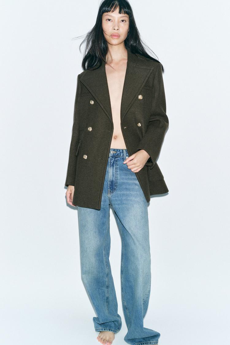 MANTEAU EN MÉLANGE DE LAINE ZW COLLECTION