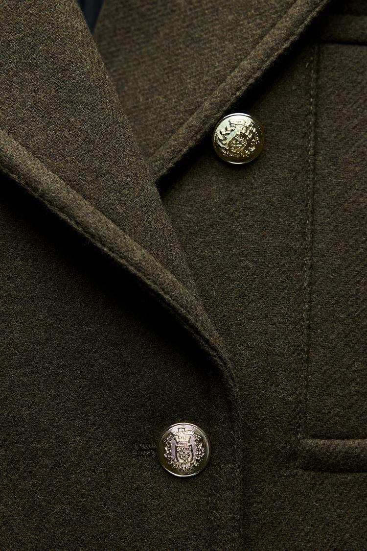 MANTEAU EN MÉLANGE DE LAINE ZW COLLECTION