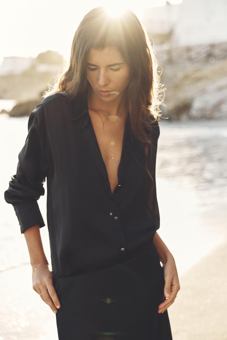 CHEMISE BASIQUE SATINÉE