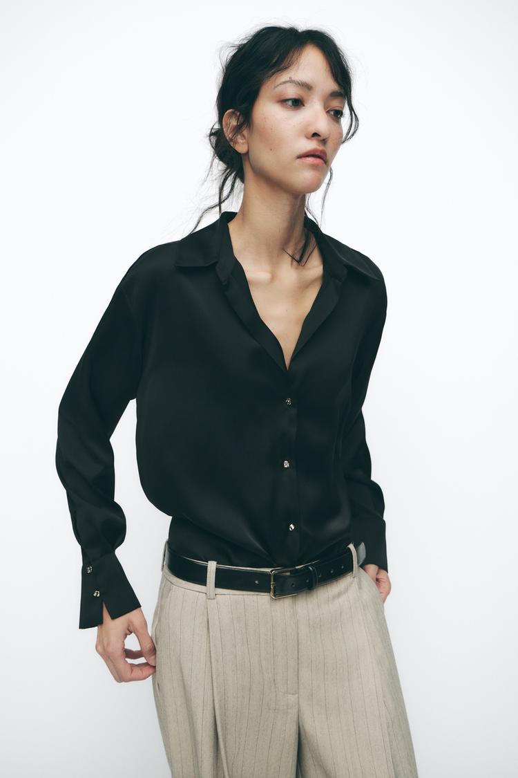 CHEMISE BASIQUE SATINÉE