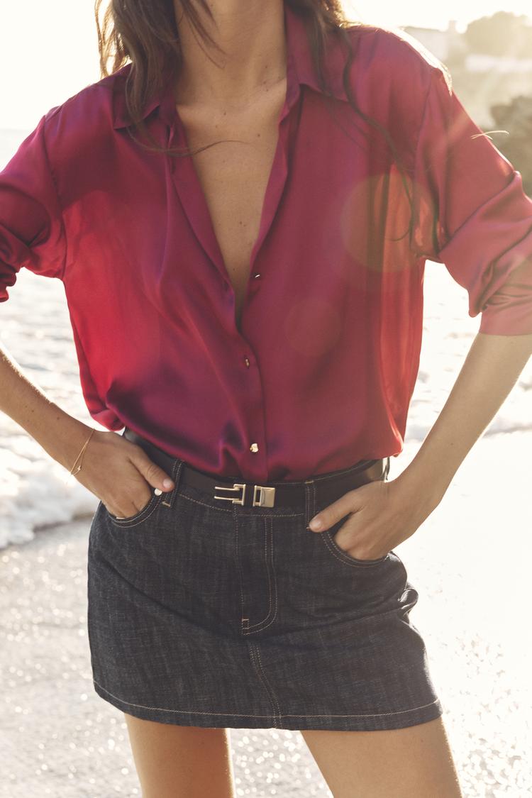 CHEMISE BASIQUE SATINÉE
