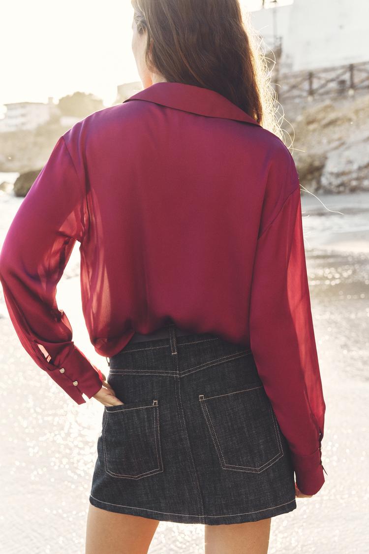 CHEMISE BASIQUE SATINÉE