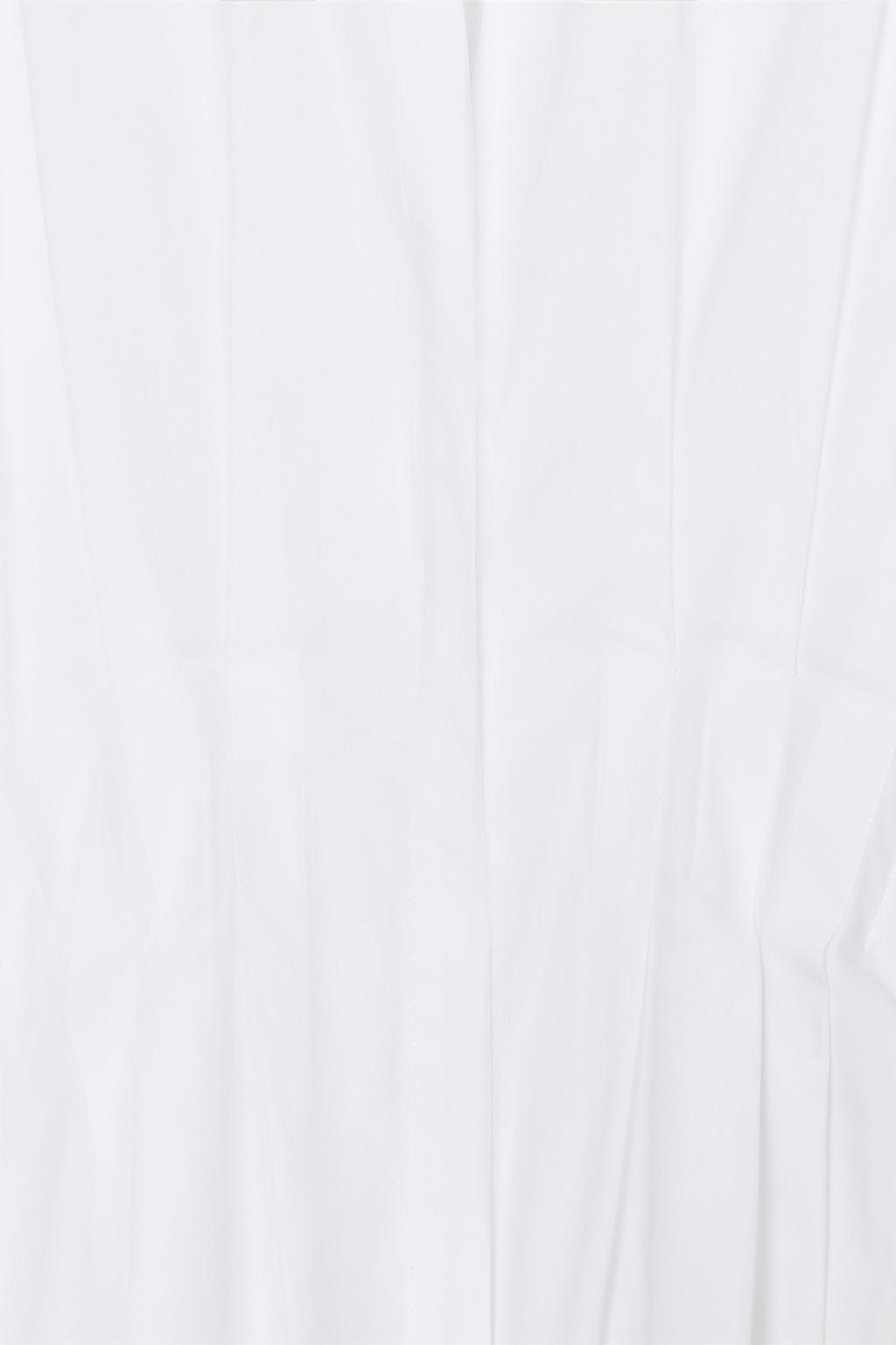 CHEMISE EN POPELINE À PLIS