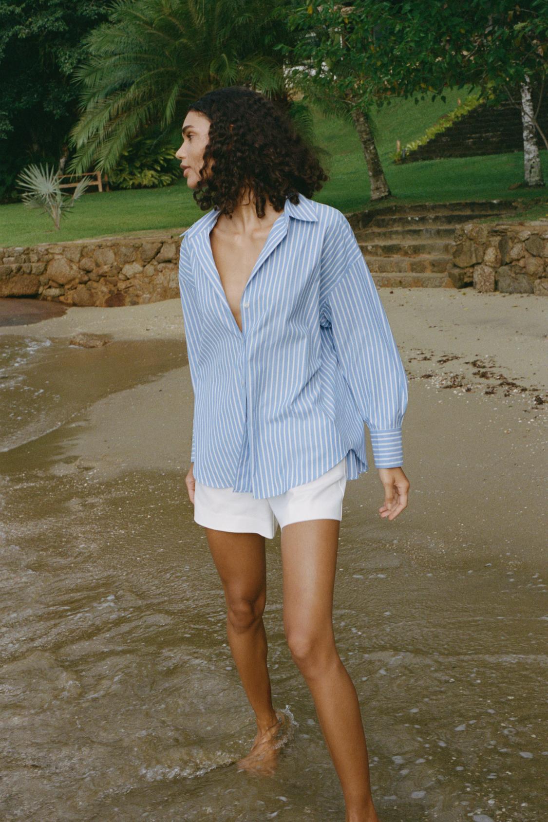 CHEMISE OVERSIZE À RAYURES