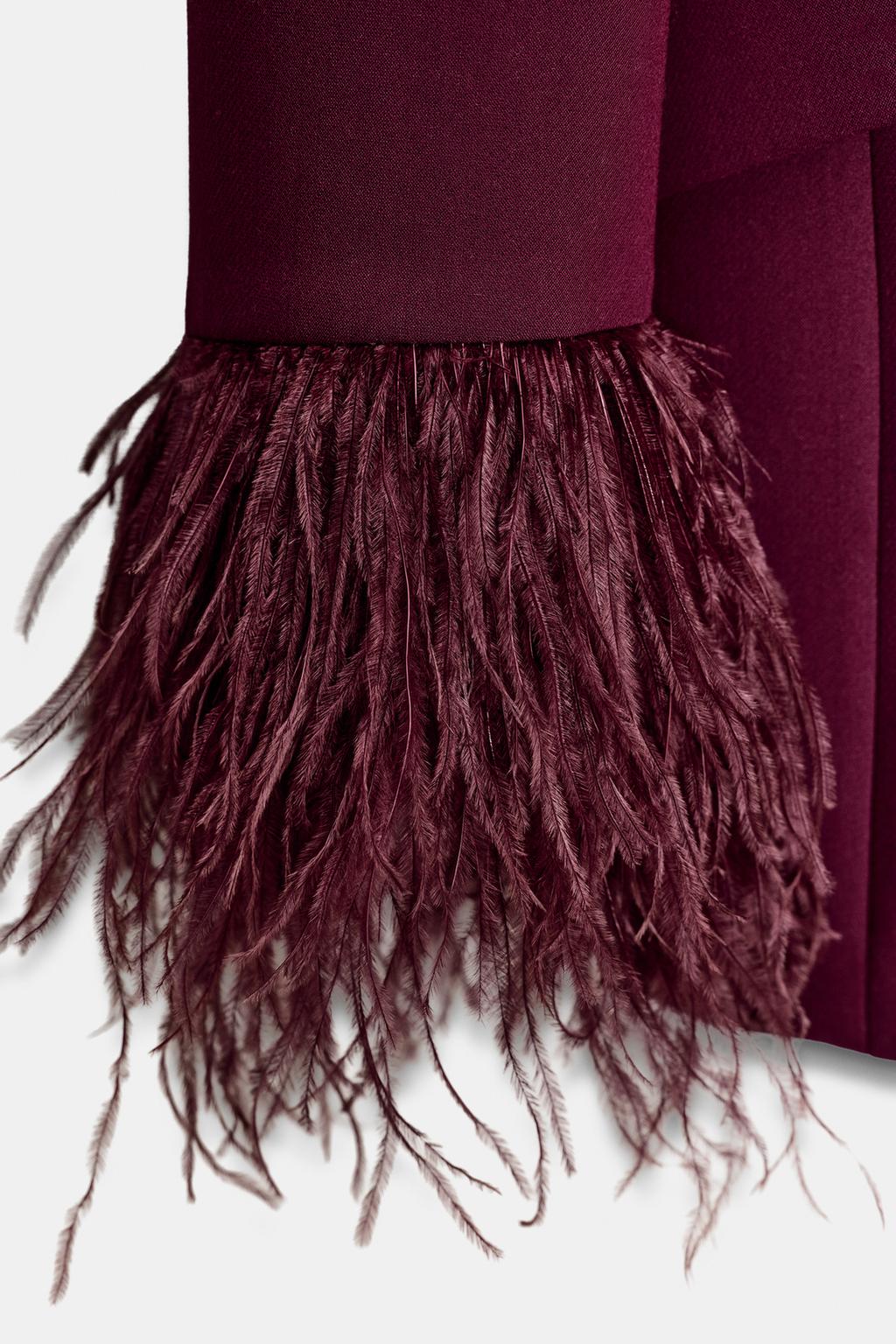 BLAZER PLUMES POIGNET | PANTALON DROIT