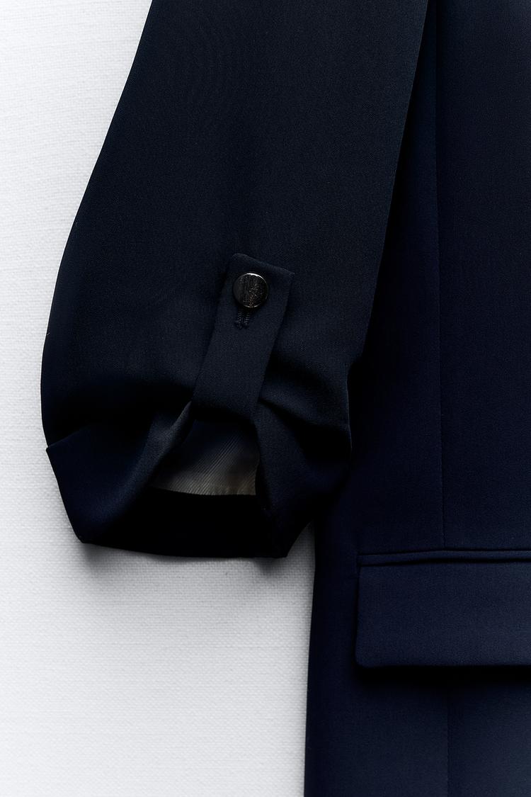 VESTE À MANCHES RETROUSSÉES BLEUE MARINE