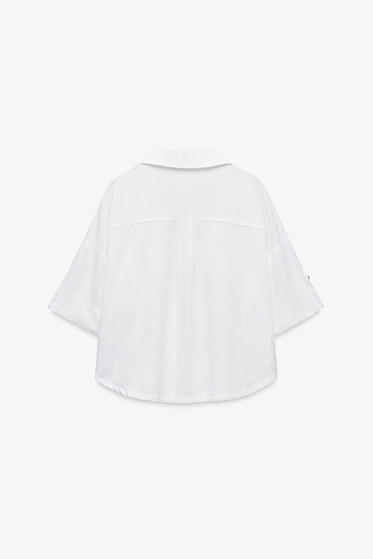 CHEMISE COURTE EN LIN