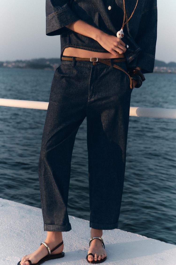 PANTALON Z1975 CHINO DENIM CEINTURE TRESSÉE