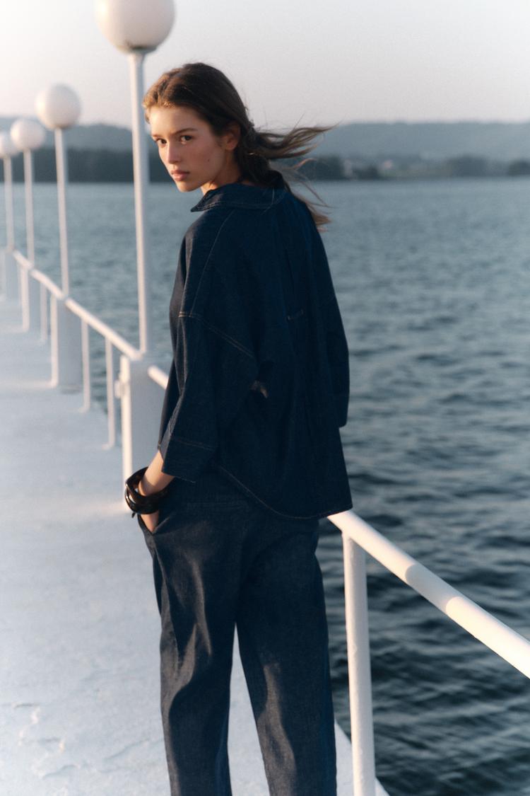 PANTALON Z1975 CHINO DENIM CEINTURE TRESSÉE