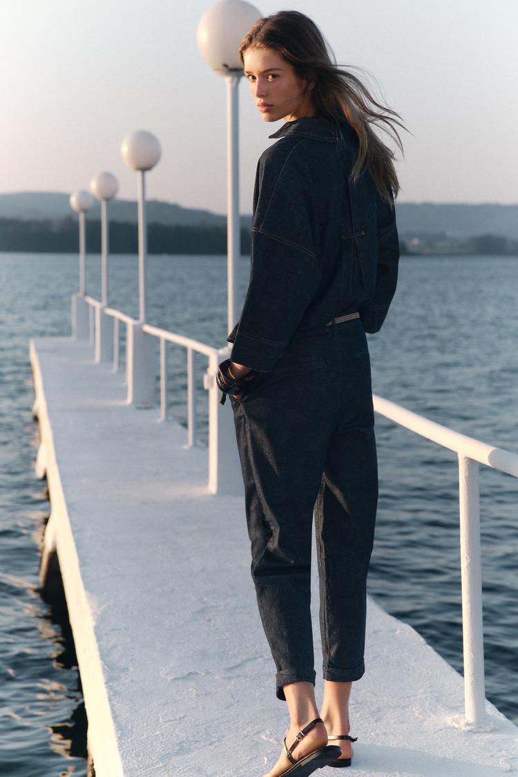 PANTALON Z1975 CHINO DENIM CEINTURE TRESSÉE