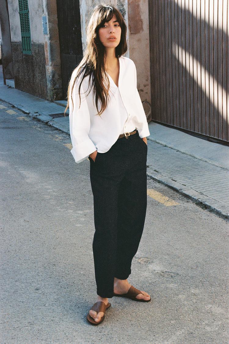 PANTALON Z1975 CHINO DENIM CEINTURE TRESSÉE