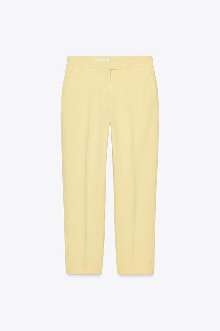 ENSEMBLE VESTE À BOUTONNAGE CROISÉ ET ÉPAULETTES | PANTALON 7/8 TAILLE HAUTE