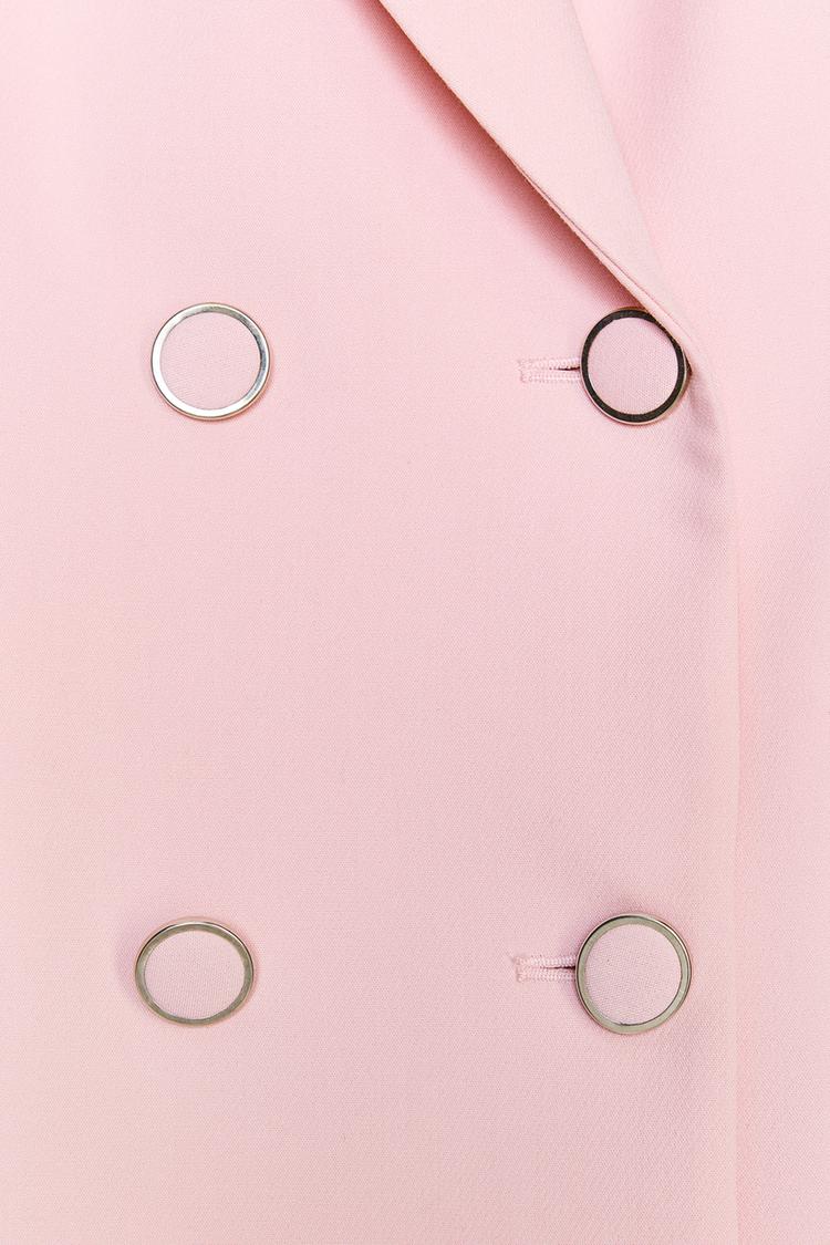 ENSEMBLE VESTE À BOUTONNAGE CROISÉ ET ÉPAULETTES | PANTALON 7/8 TAILLE HAUTE