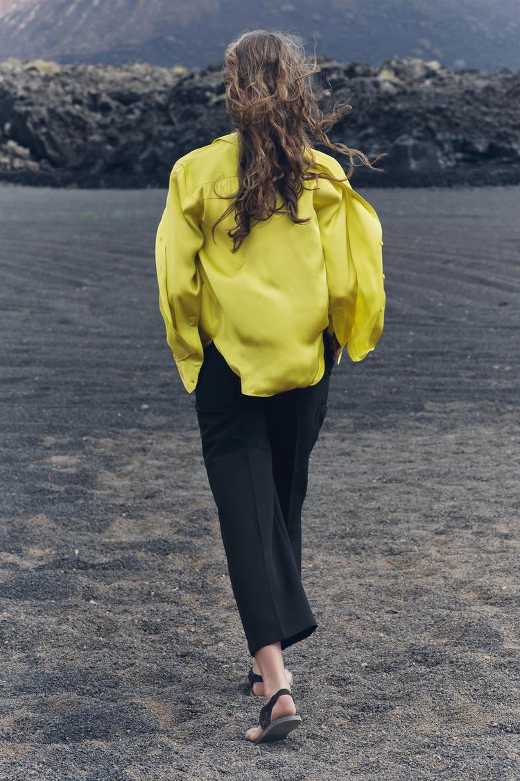 CHEMISE ÉTROITE EN VISCOSE