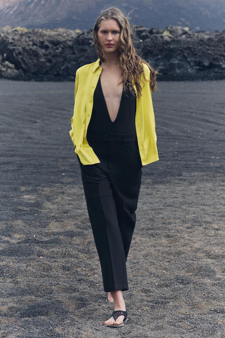 CHEMISE ÉTROITE EN VISCOSE