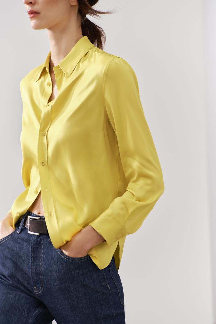 CHEMISE ÉTROITE EN VISCOSE
