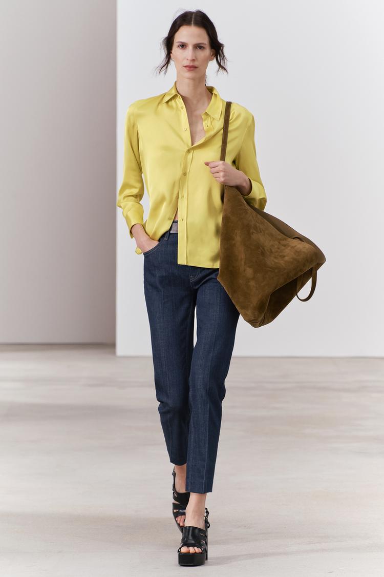 CHEMISE ÉTROITE EN VISCOSE