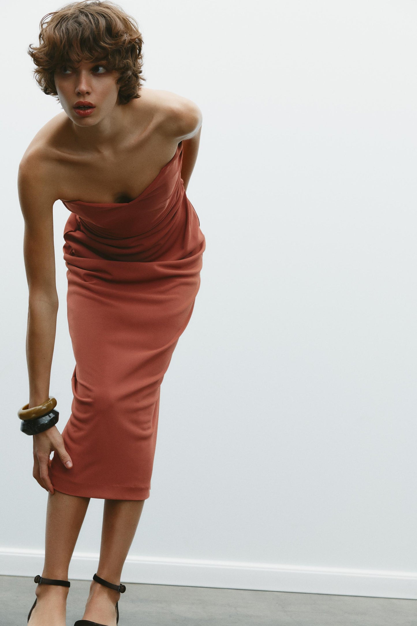 ROBE MI-LONGUE BUSTIER