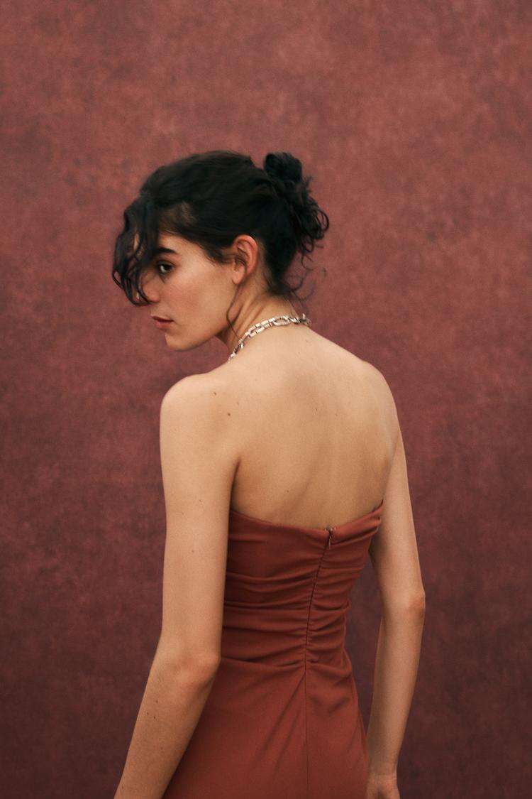 ROBE MI-LONGUE BUSTIER