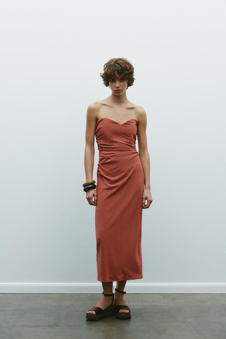 ROBE MI-LONGUE BUSTIER