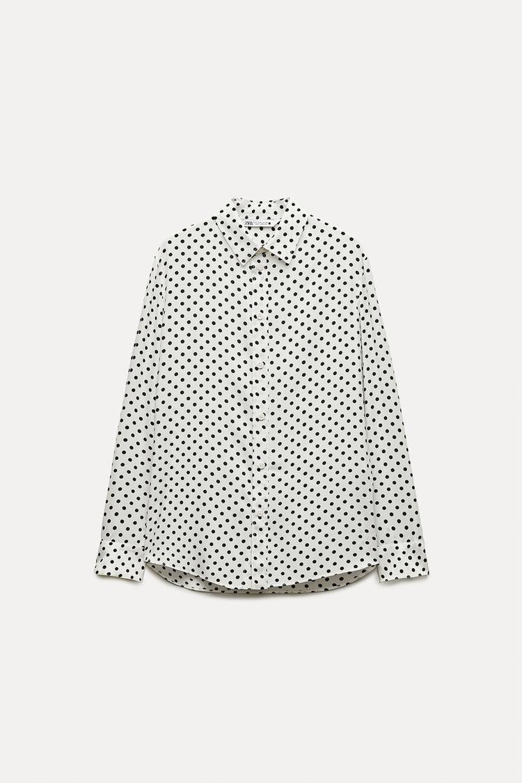 CHEMISE À IMPRIMÉ POIS COLLECTION ZW