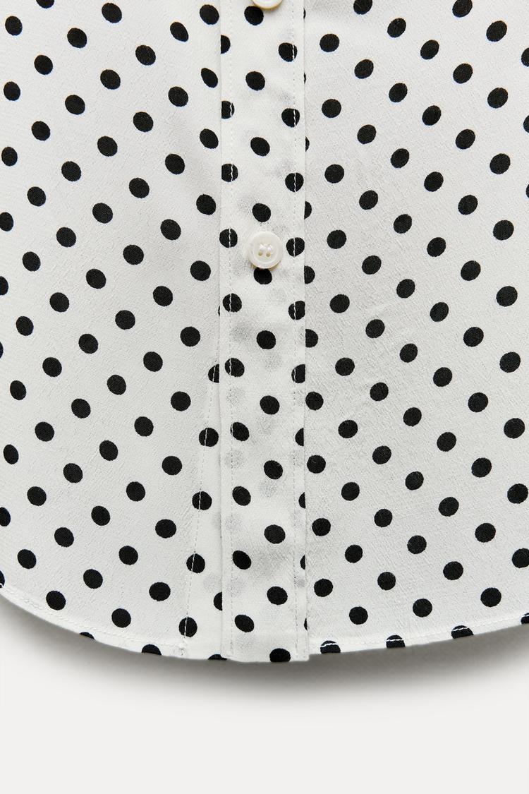CHEMISE À IMPRIMÉ POIS COLLECTION ZW
