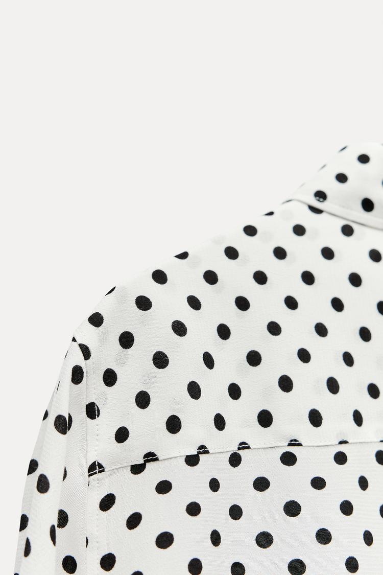 CHEMISE À IMPRIMÉ POIS COLLECTION ZW