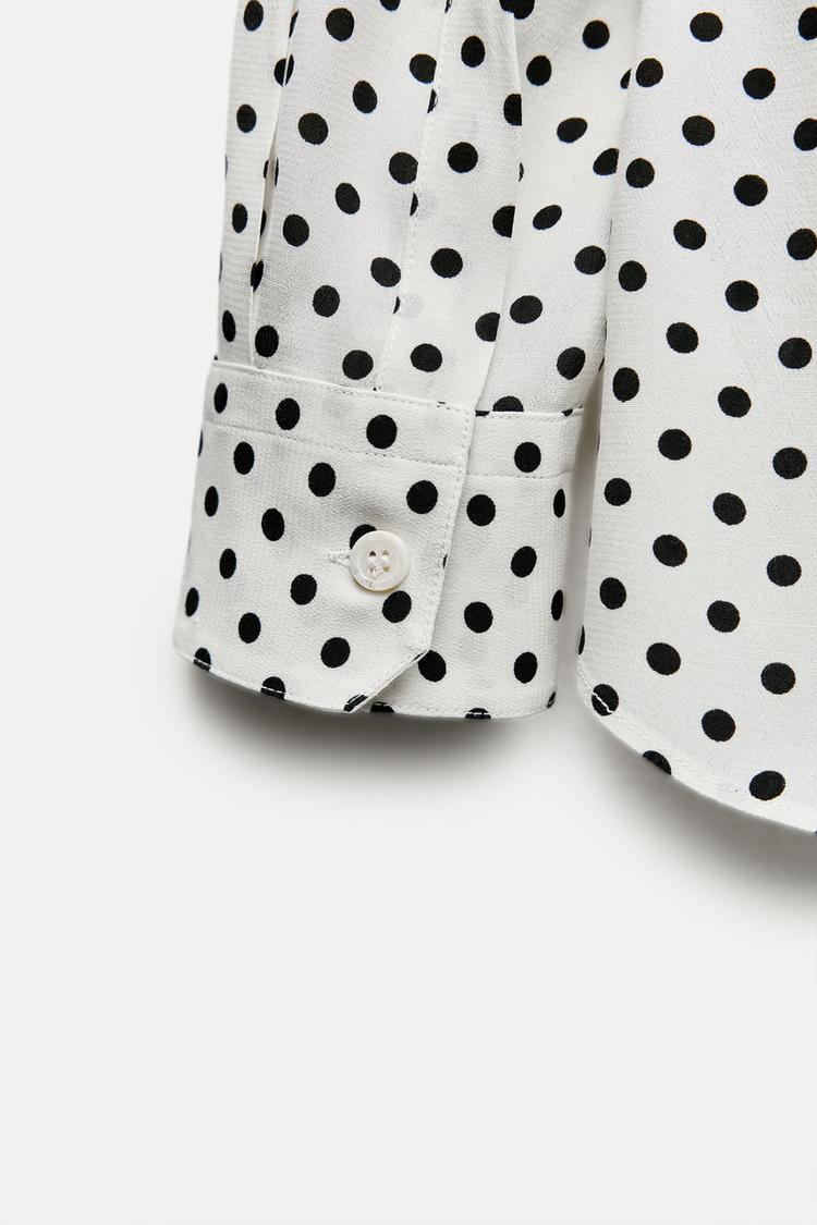 CHEMISE À IMPRIMÉ POIS COLLECTION ZW