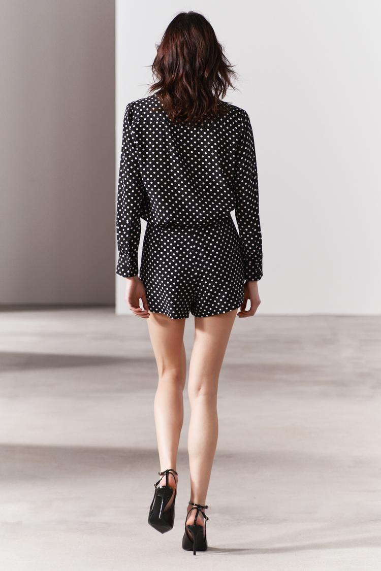 CHEMISE À IMPRIMÉ POIS COLLECTION ZW