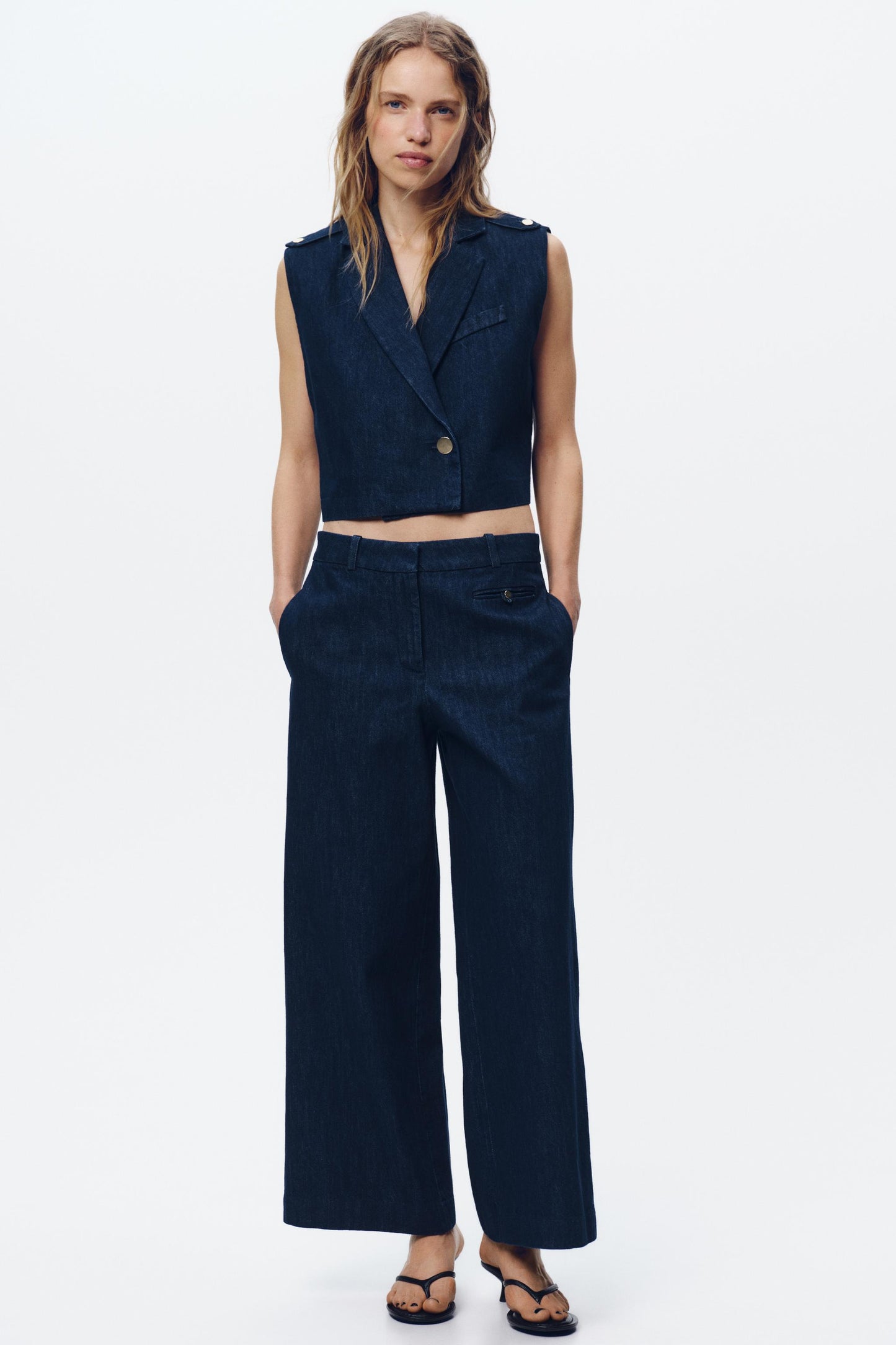 PANTALON Z1975 EN JEAN CULOTTE